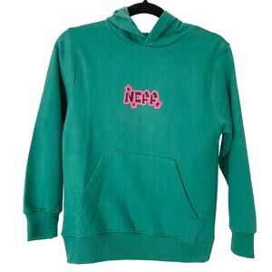 🎁 5/$25 Sale - NEFF Boys Skateboard Youth Sweatshirt Green Y2K Skater Style NEW